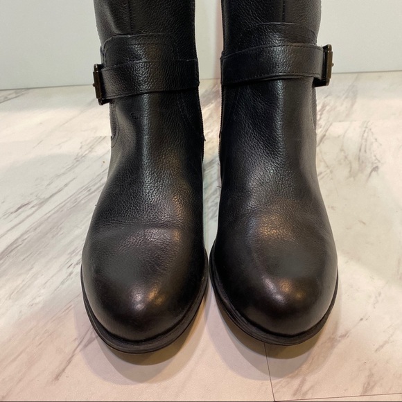 Naturalizer Jackie Black Leather Tall Boot 7W - Picture 9 of 13